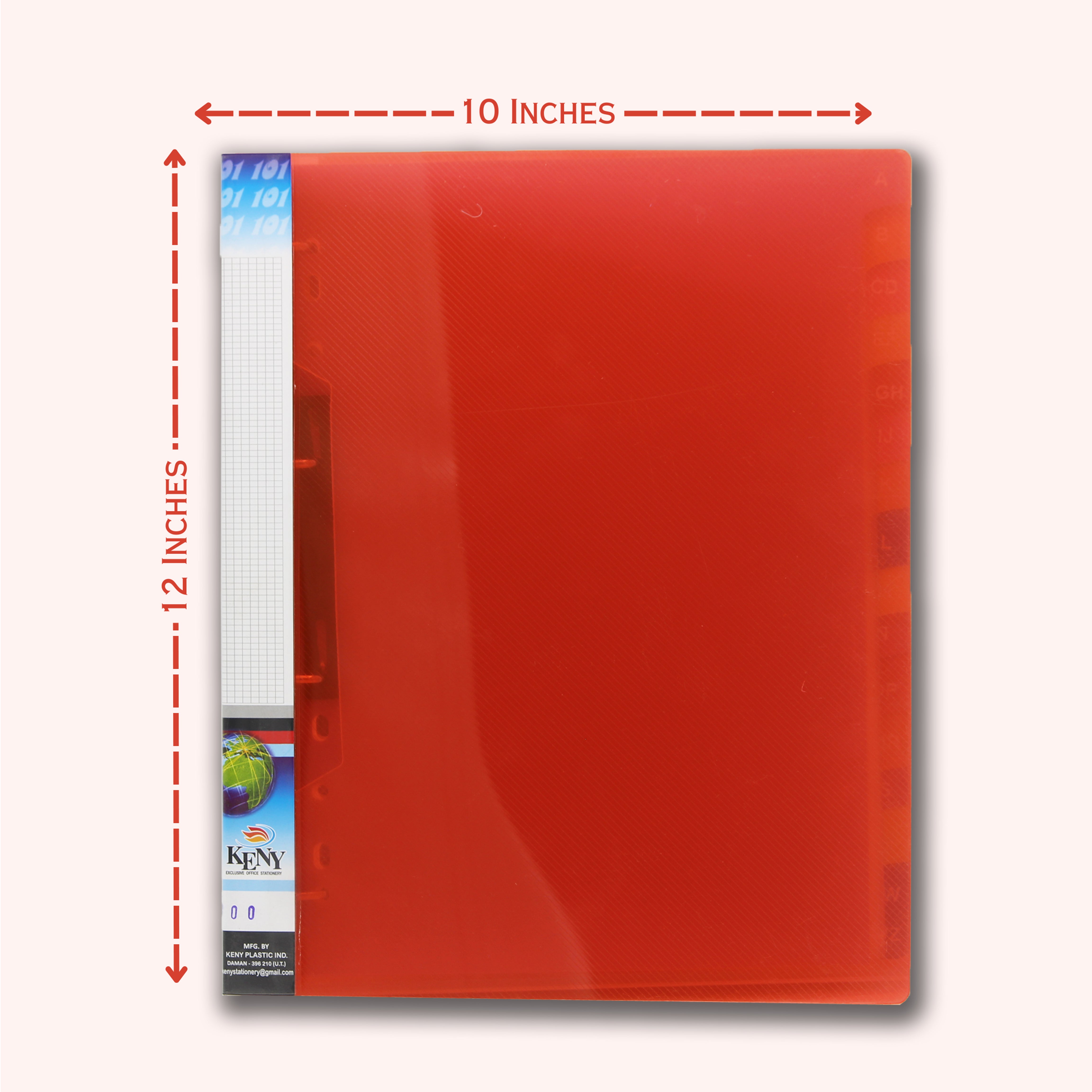 Keny Business Card Folder | 10 Cards | 800 Pockets | With Index Set & Box