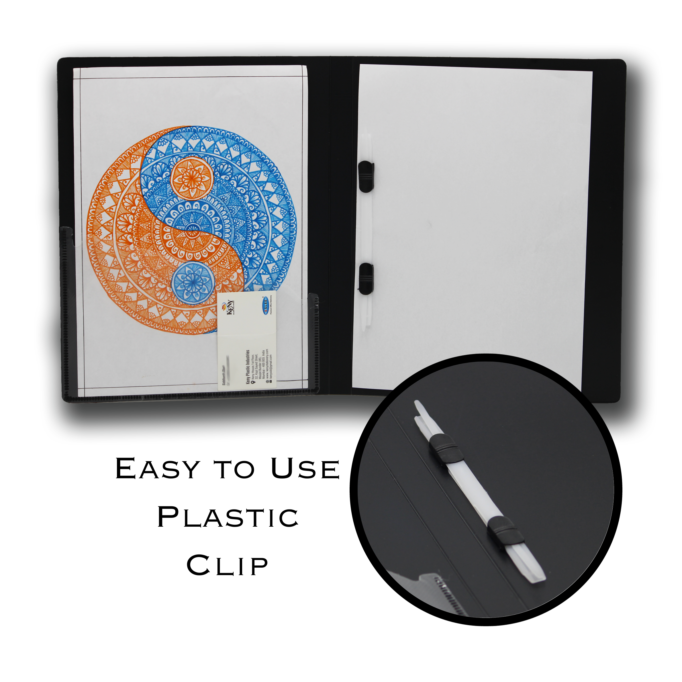 Keny Punchless Clip File | A4 Size