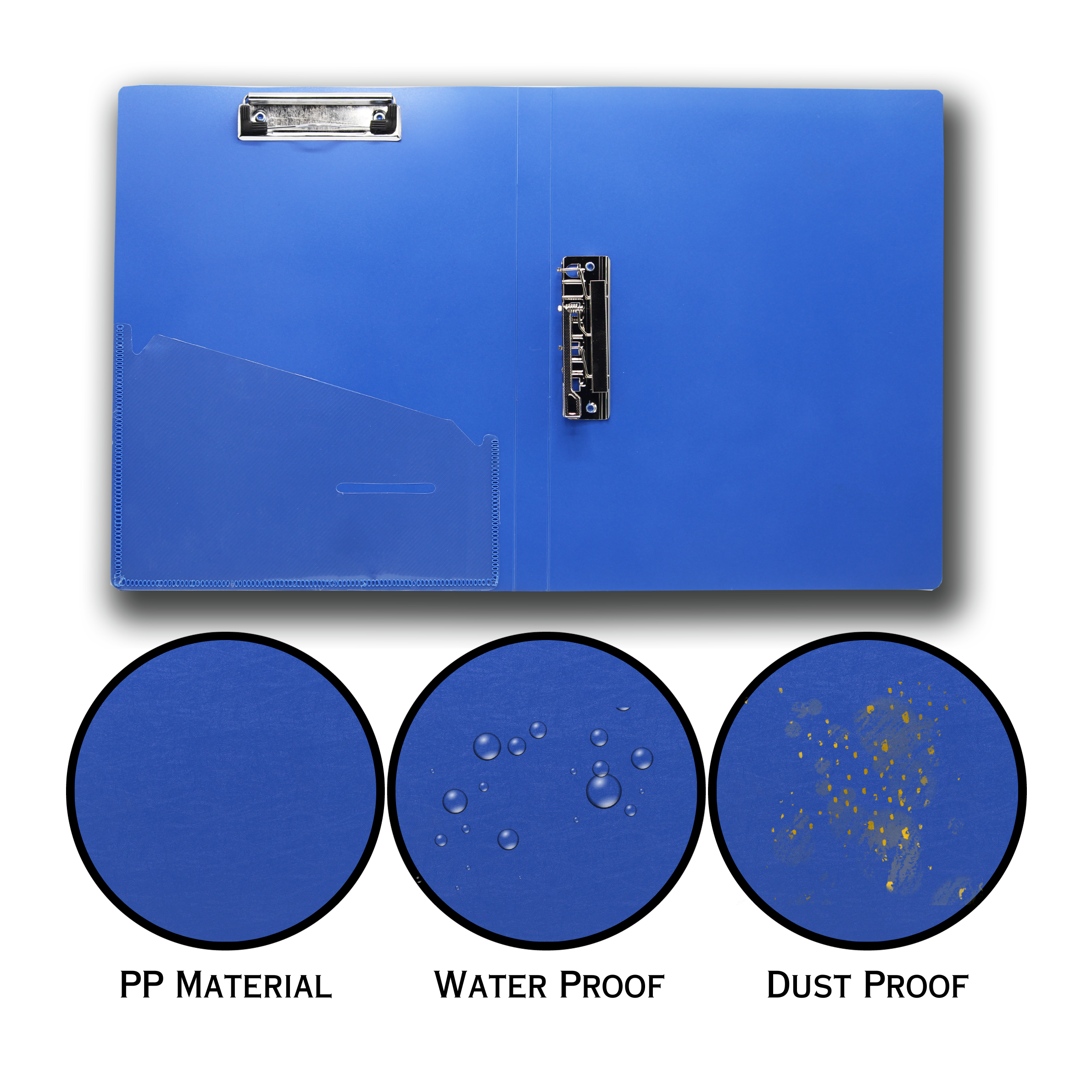 Keny Double Clip File | With Timex & Wire Clip | A4 Size