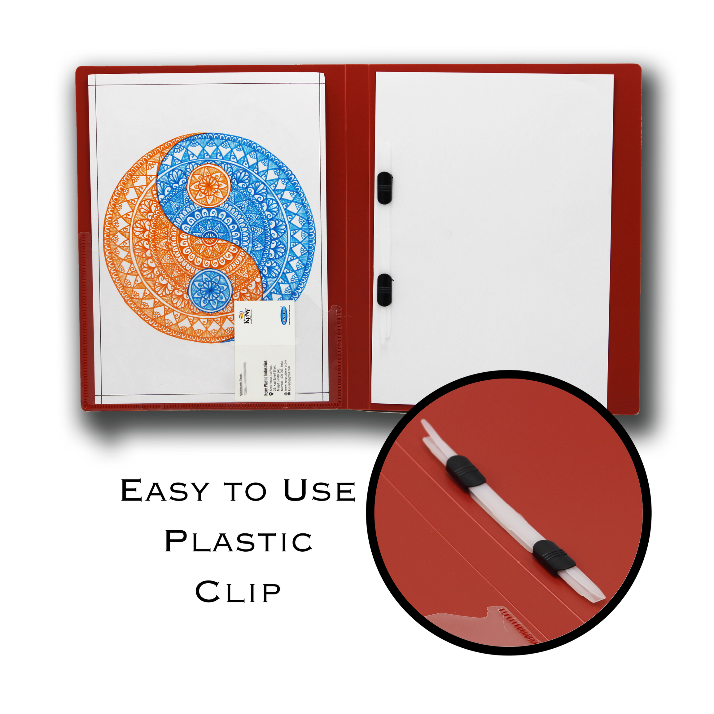 Keny Punchless Clip File | A4 Size