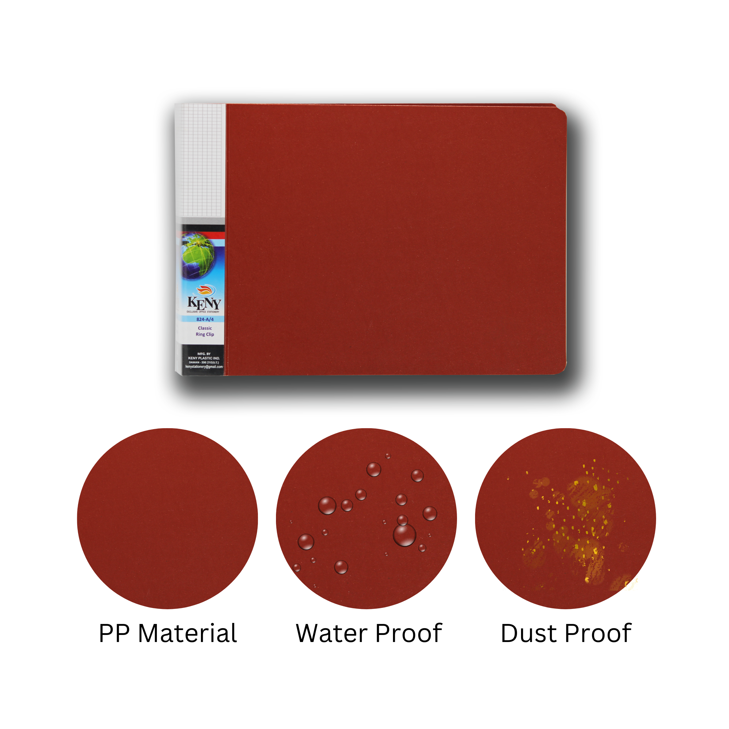 Keny Ring Binder File | 2D 25 mm Clip | Voucher Size