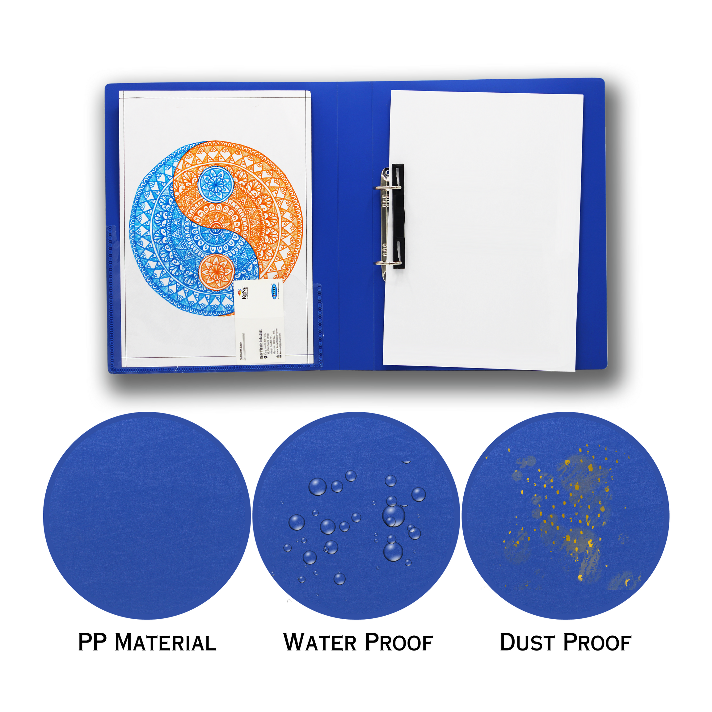 Keny Ring Binder File | 2D 25 mm Clip | Thin File | A4 Size