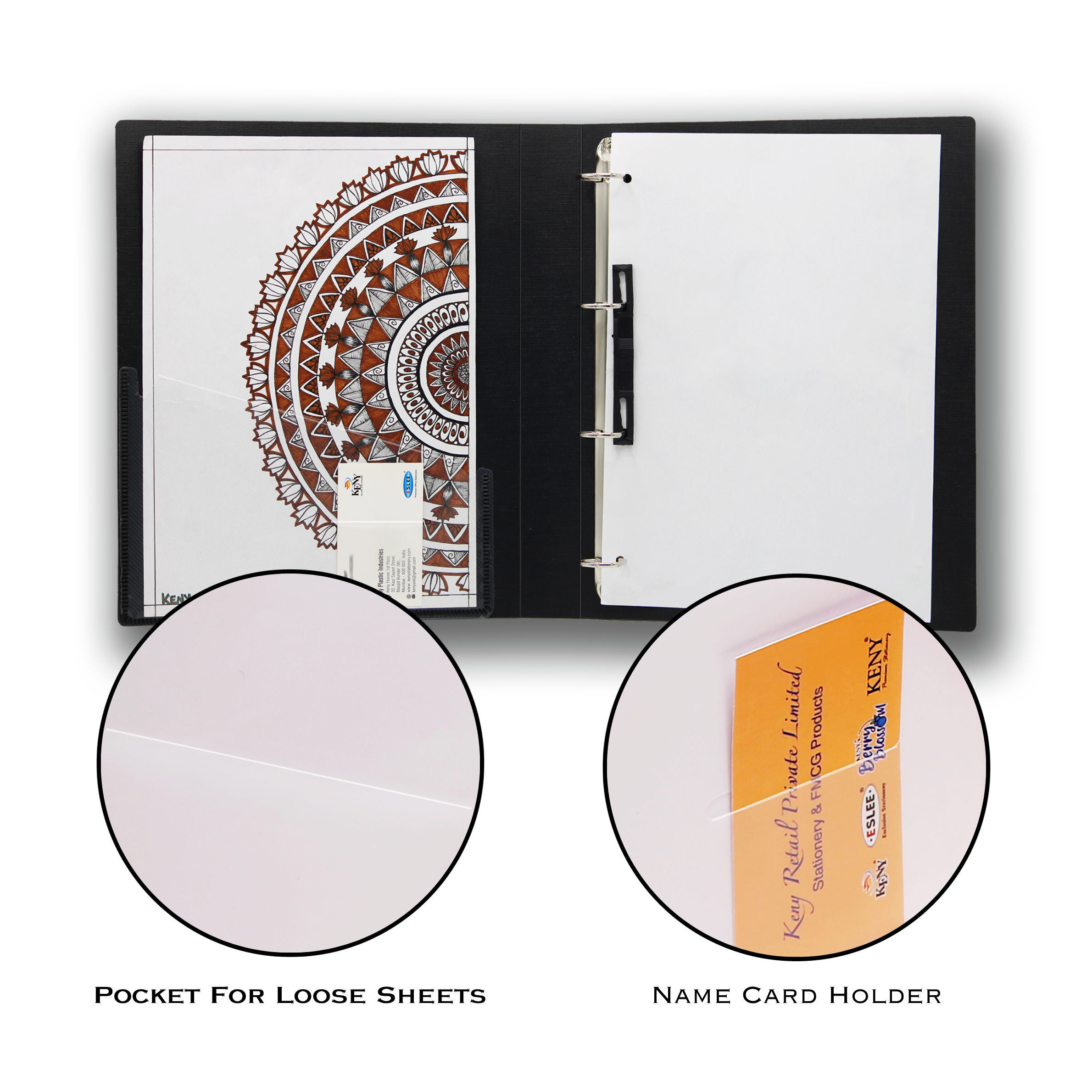 Keny Ring Binder File | 4D 25 mm Clip | Thin File | A4 Size