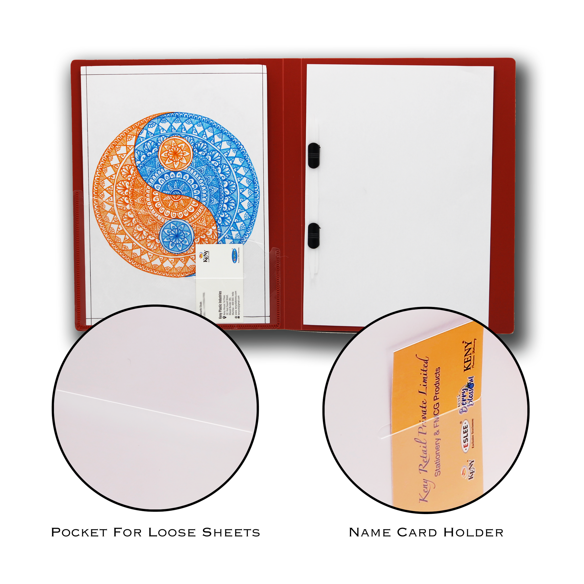 Keny Punchless Clip File | A4 Size