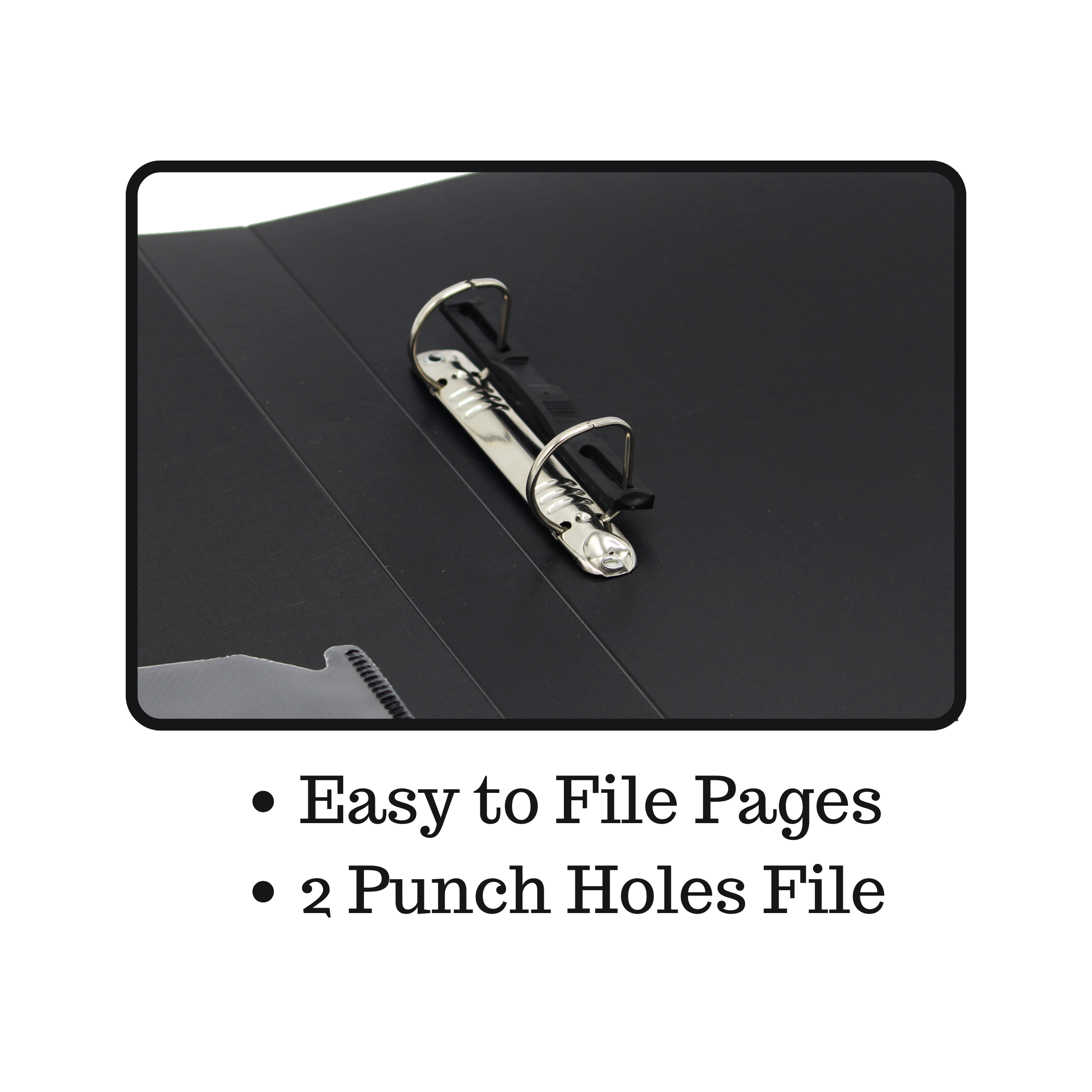 Keny Ring Binder File | 2D 25 mm Clip | Thin File | FC Size