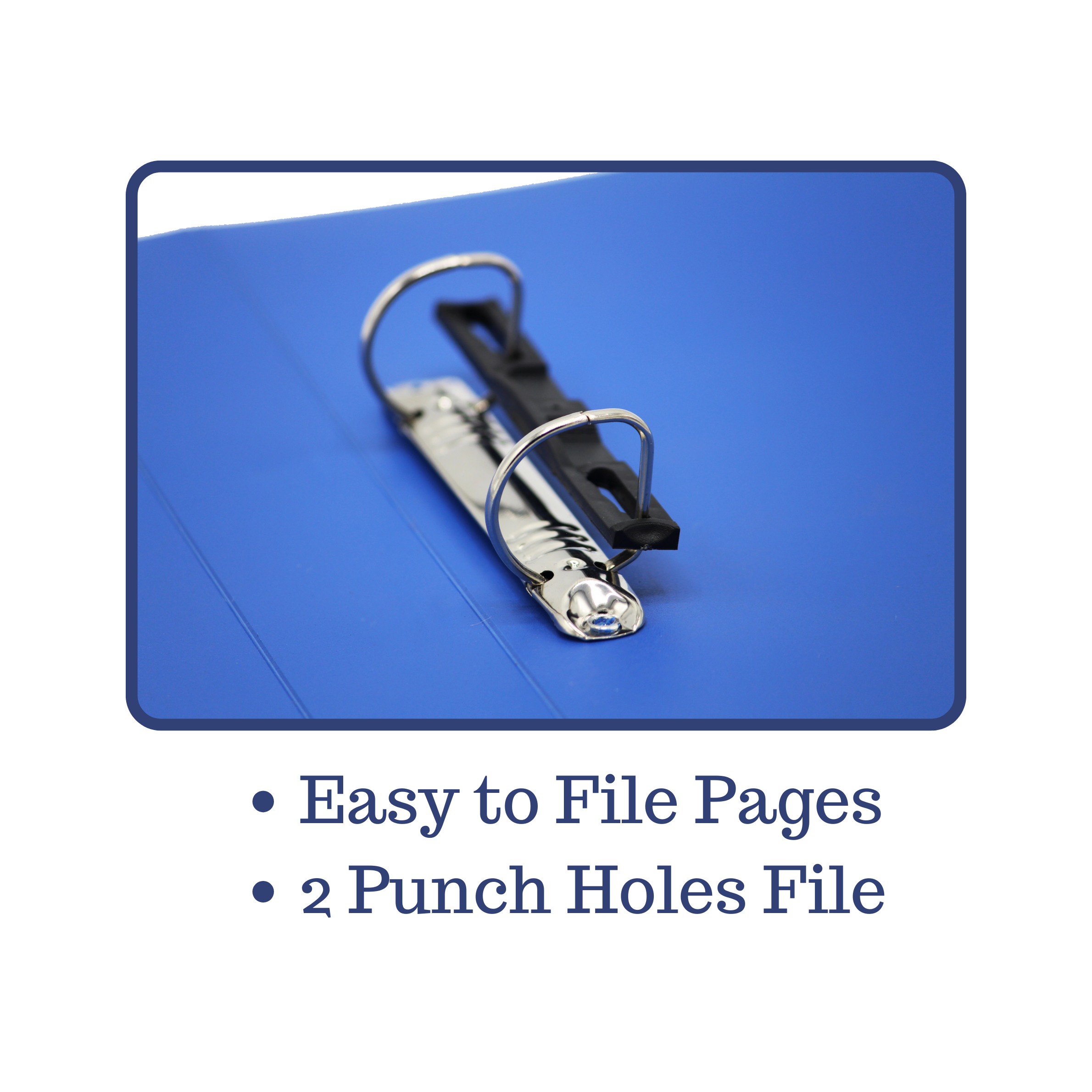 Keny Ring Binder File | 2D 25 mm Clip | Thin File | A4 Size