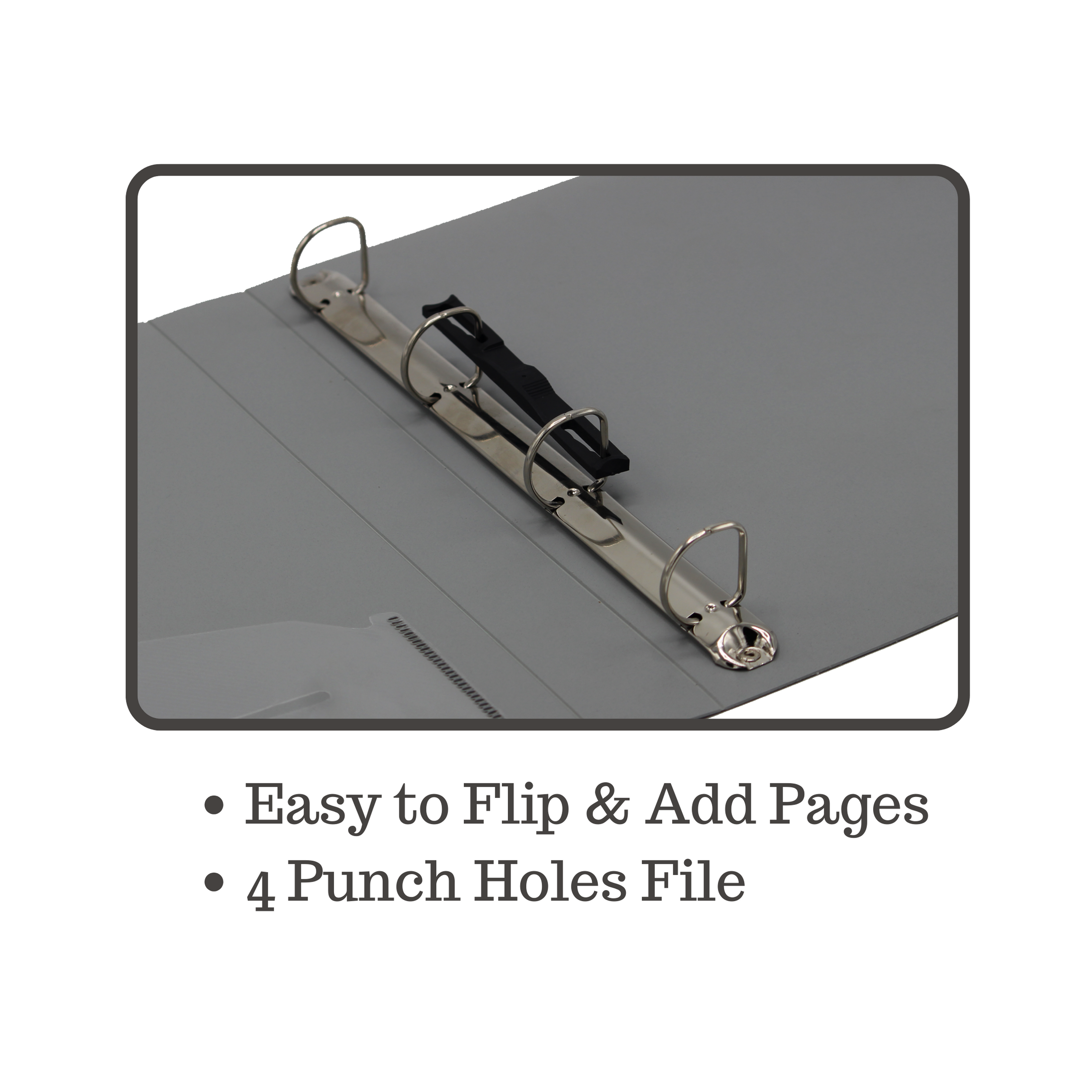 Keny Ring Binder File | 4D 25 mm Clip | Thin File | A4 Size