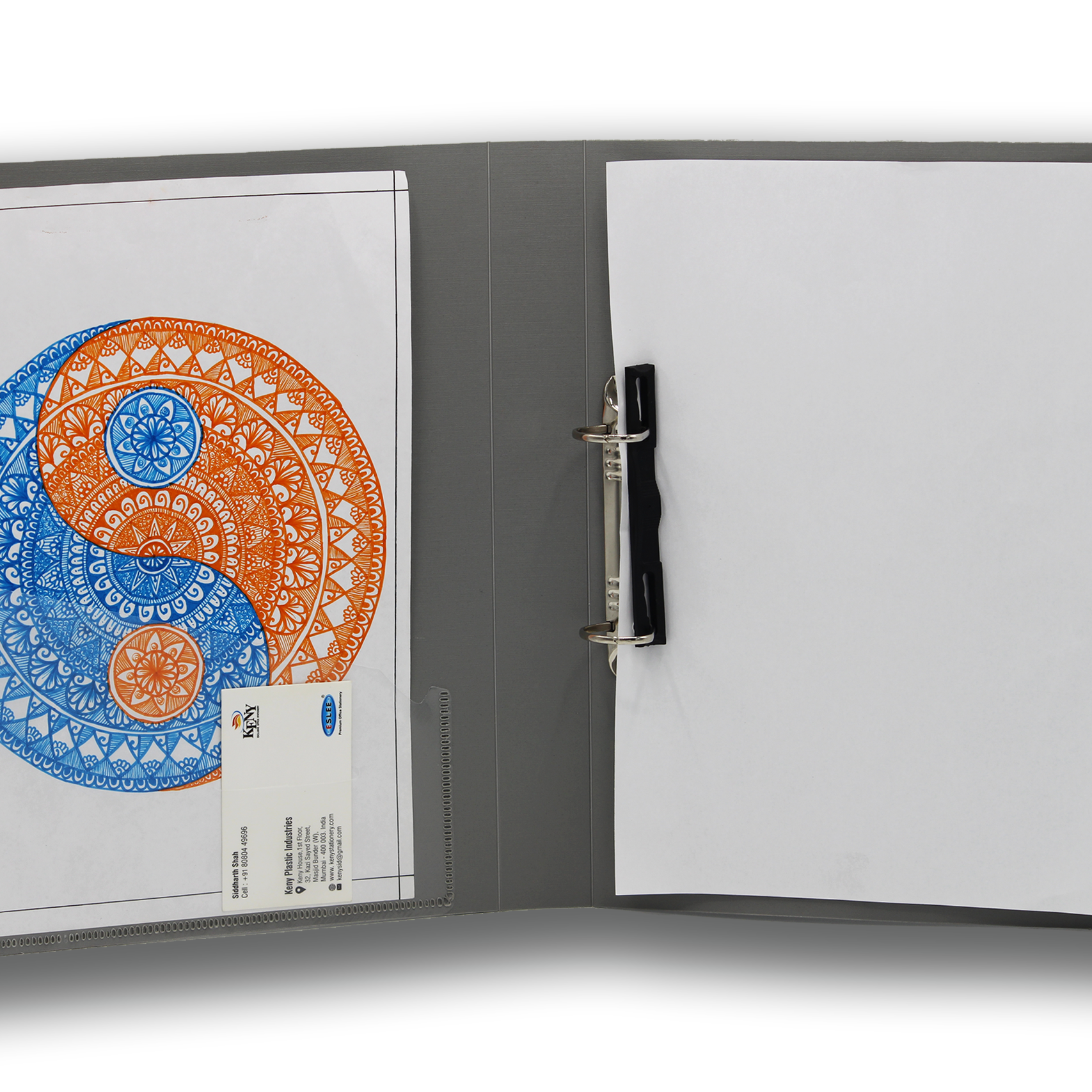 Keny Ring Binder File | 2D 25 mm Clip | Thin File | A4 Size