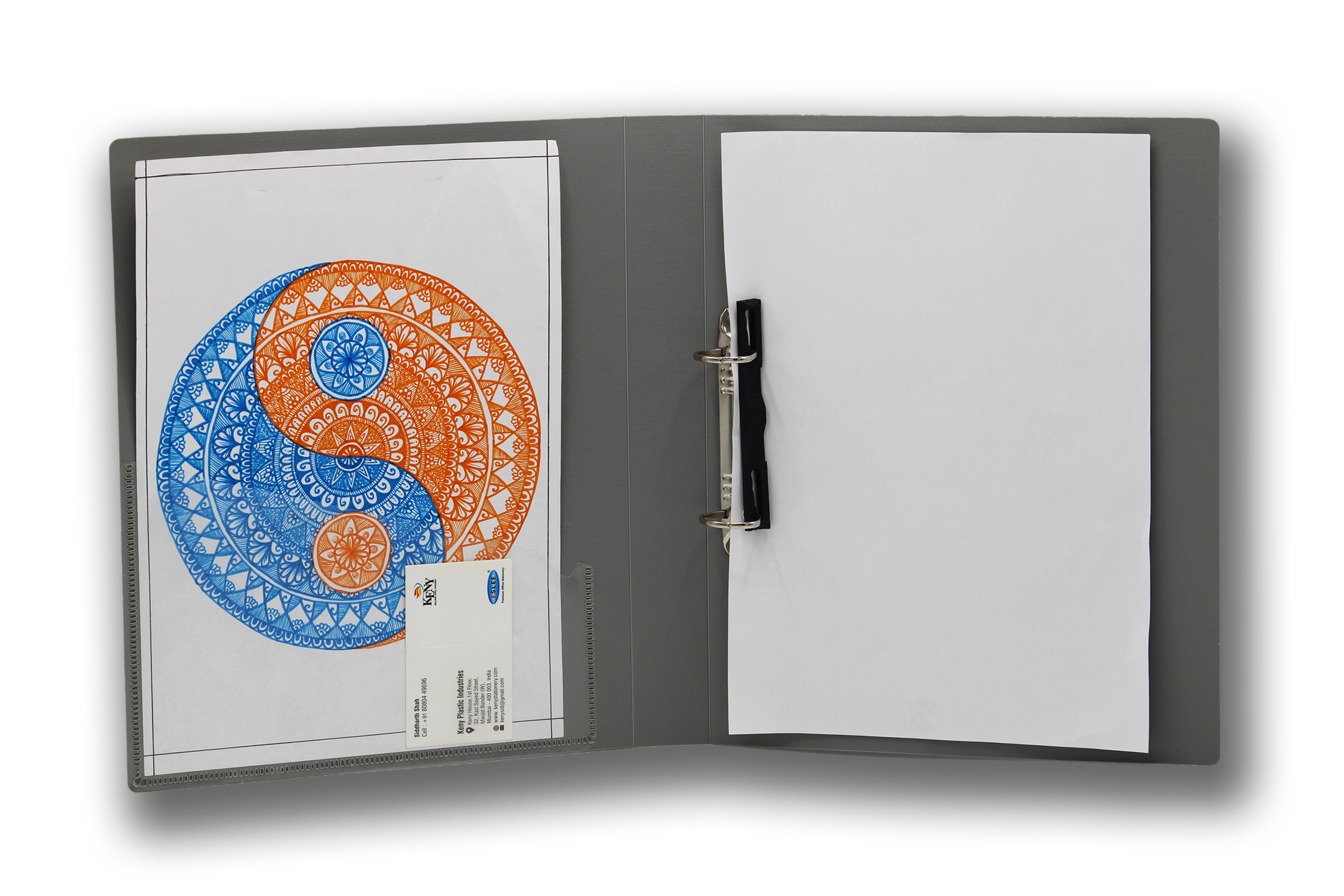 Keny Ring Binder File | 2D 25 mm Clip | Thin File | A4 Size